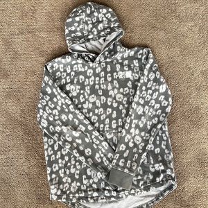 Girls The North Face Hooded Sweatshirt, Size Large